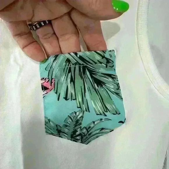 Tommy Bahama Kids Unisex Tank Top with Pocket Size M - Picture 4 of 7